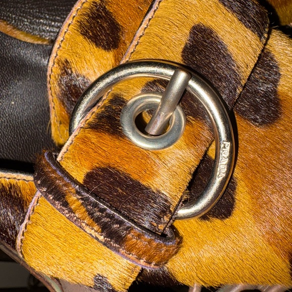 Prada Leopard-Print Pointed Mule in pony hair. - Picture 4 of 7